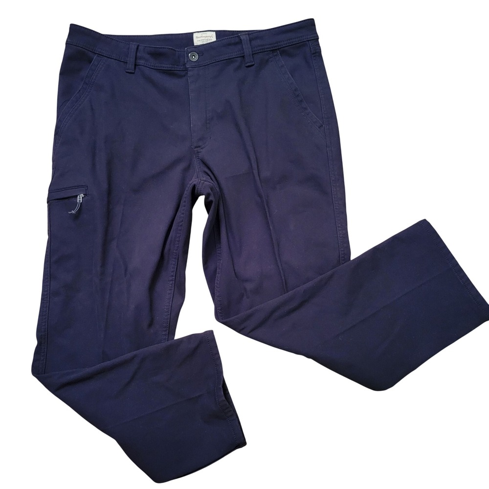 Weatherproof Vintage‎ 40x30 Utility Work Pants Black Fleece Lined Stretch Winter